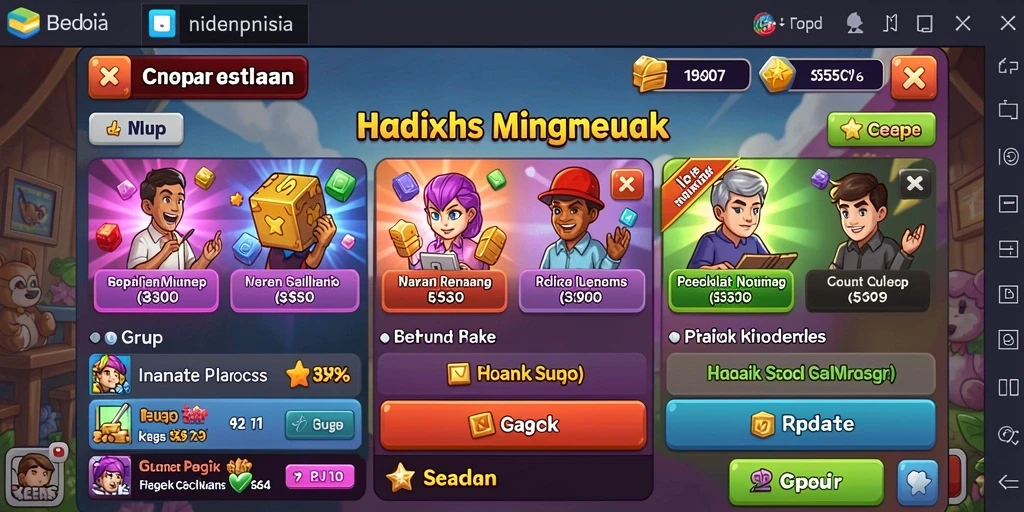 lnterwin - Karakter yang beragam untuk dipilih sesuai gaya bermain.
