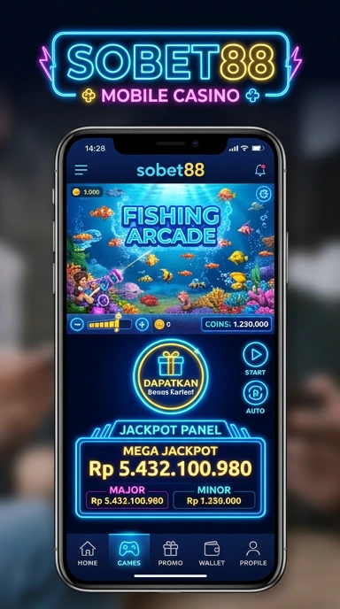 Layar utama sobet88 — antarmuka bersih setelah instalasi